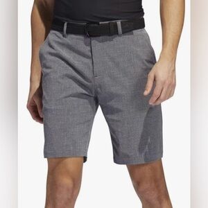 Adidas Men’s Dark Gray Crosshatch 9” Inseam Golf Shorts Waist 40”